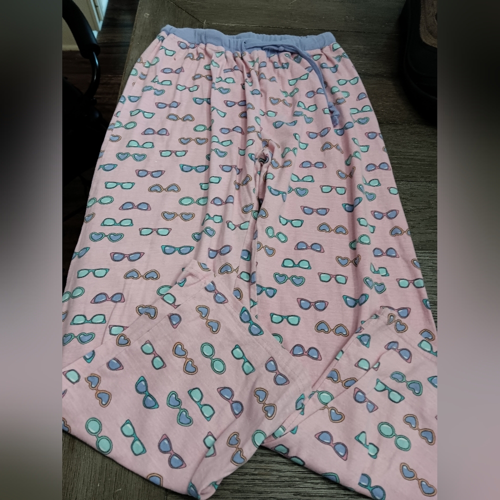 Womens Size Small, Playful Sunglasses Print Pajama Bottoms